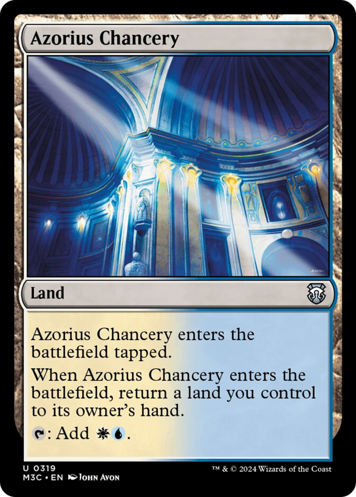 Chancellerie d'Azorius (Feuille d'ondulation) [Modern Horizons 3 Commander] 