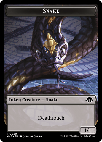 Germe Phyrexian // Jeton double face serpent [Modern Horizons 3 Tokens] 