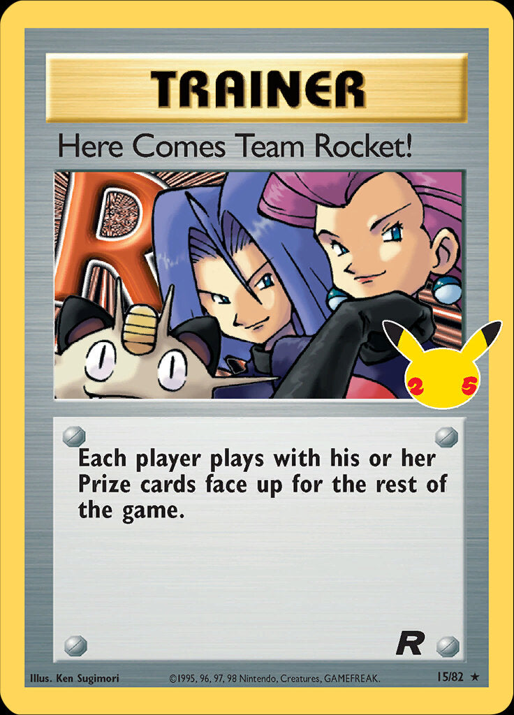 Voici la Team Rocket ! (15/82) [Célébrations : 25e anniversaire - Collection Classique] 