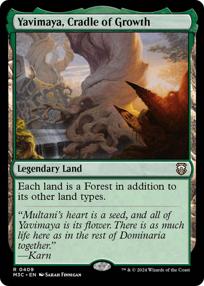 Yavimaya, berceau de la croissance (Ripple Foil) [Modern Horizons 3 Commander] 