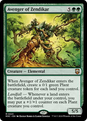 Vengeur de Zendikar (Ripple Foil) [Modern Horizons 3 Commander] 