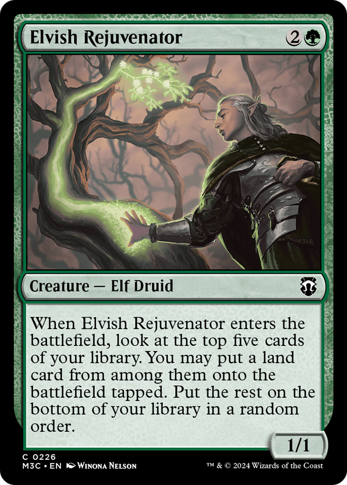 Elvish Rejuvenator (Ripple Foil) [Modern Horizons 3 Commander] 