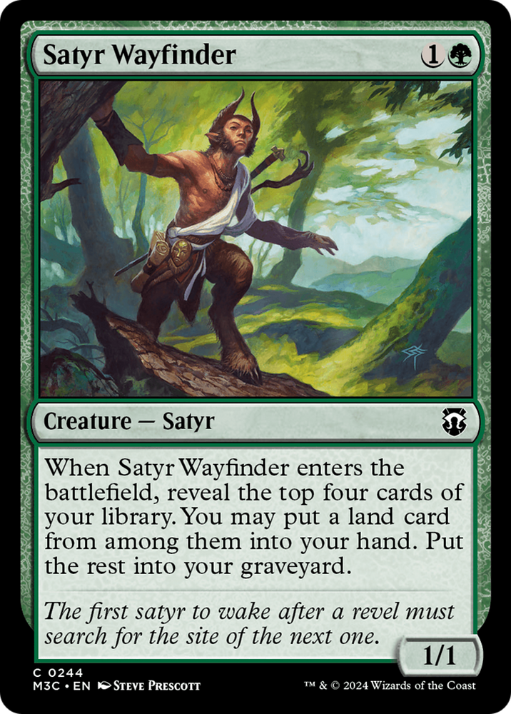 Satyr Wayfinder (Ripple Foil) [Modern Horizons 3 Commander] 