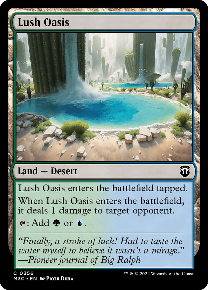 Oasis luxuriante (Ripple Foil) [Modern Horizons 3 Commander] 