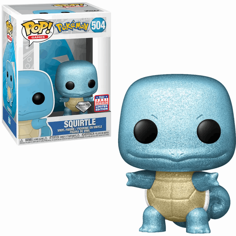 Pokemon - Funko POP! Diamond Squirtle (Funko 2021 Summer Convention)