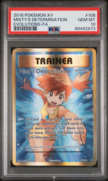 Pokemon - PSA 10 - Misty's Determination - EX Evolutions