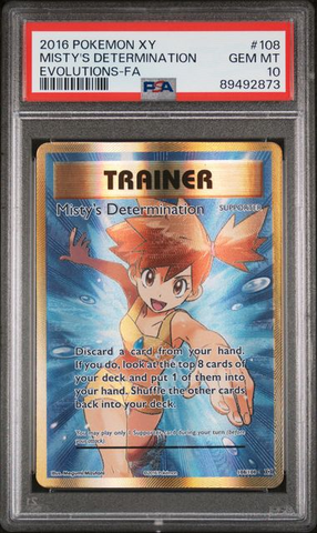 Pokemon - PSA 10 - Misty's Determination - EX Evolutions