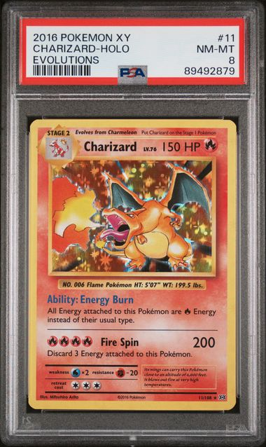 Pokemon - PSA 8 - Charizard - EX Evolutions