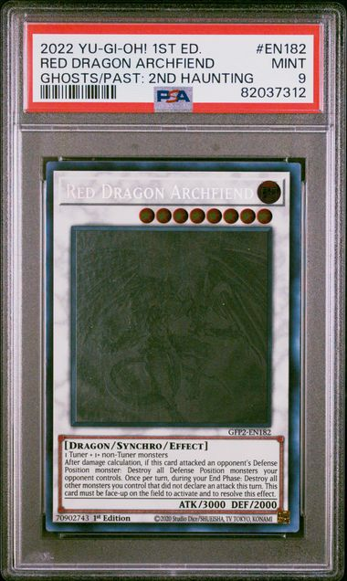 Yugioh - PSA 9 - Red Dragon Archfiend - Ghosts from the Past 2