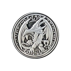 Yugioh - YCS Pre-Register "Red-Eyes Black Dragon" Coin (Silver)