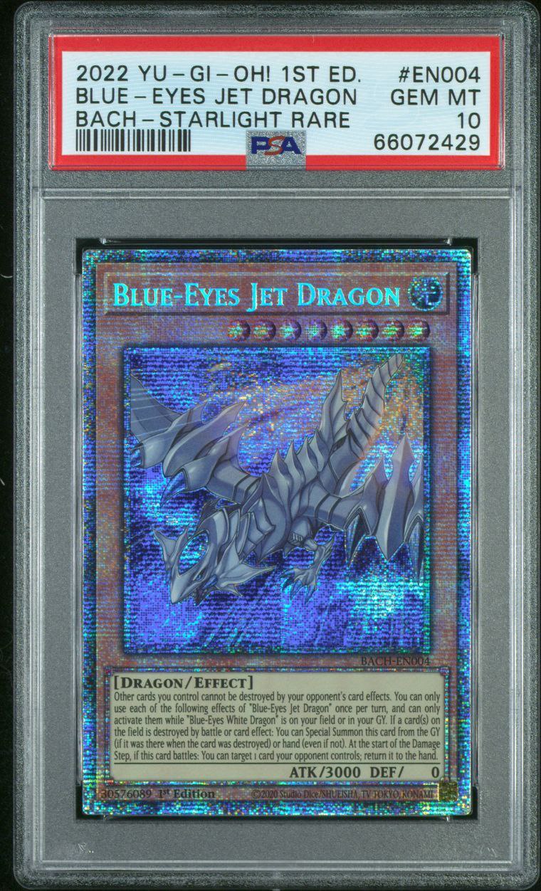 Yugioh - PSA 10 - Blue-Eyes Jet Dragon - Starlight Rare - BACH