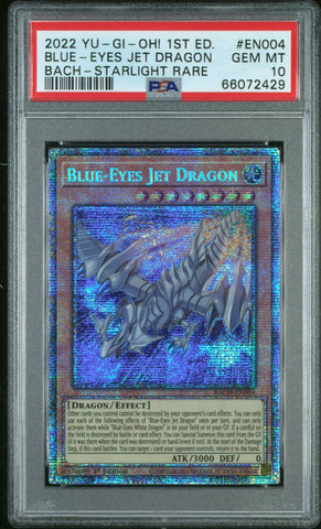 Yugioh - PSA 10 - Blue-Eyes Jet Dragon - Starlight Rare - BACH