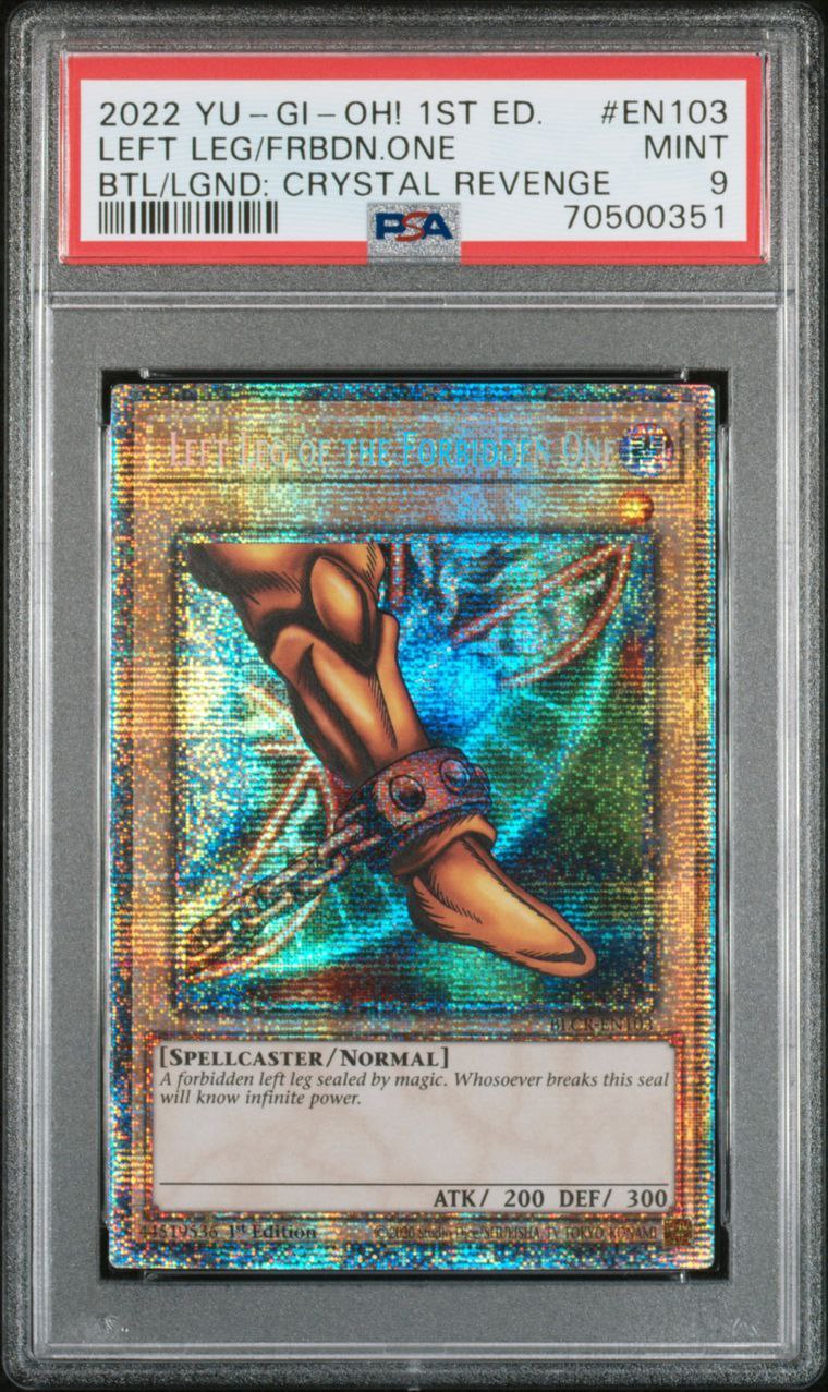 Yugioh - PSA 9 - Pierna izquierda del Prohibido - Starlight Rare - BLCR